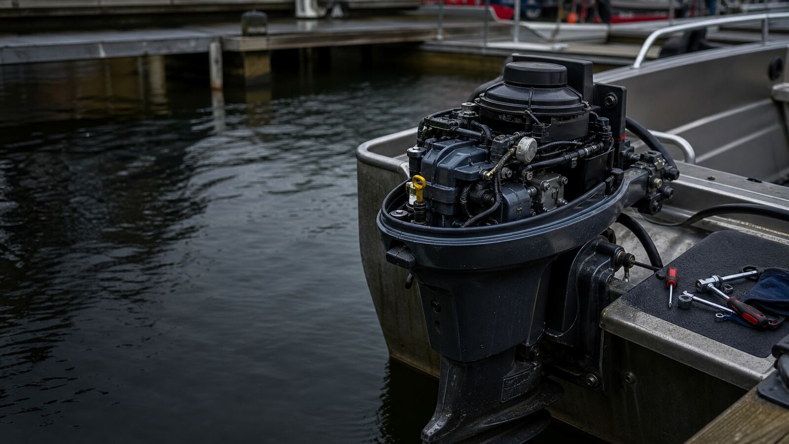 Service av utombordare i Nynäshamn hos Mson Båtservice